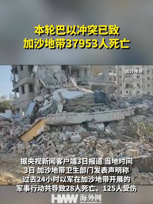 本轮巴以冲突已致加沙地带3.79万人死亡
