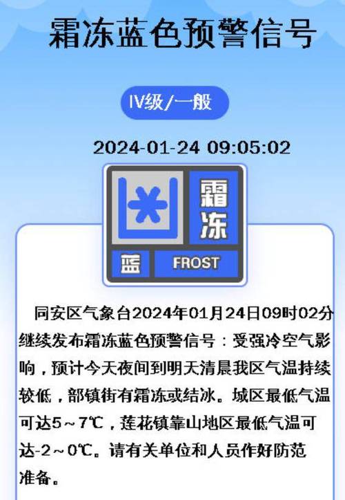 四川省成都市发布强降温蓝色预警_3