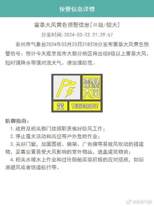浙江省开化县发布雷暴大风黄色预警_1