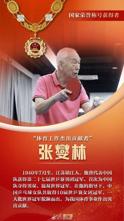 (中国新貌)“体育工作杰出贡献者”张燮林:与“国球”结缘一生